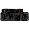 Makeup Brush Set Leather Bag